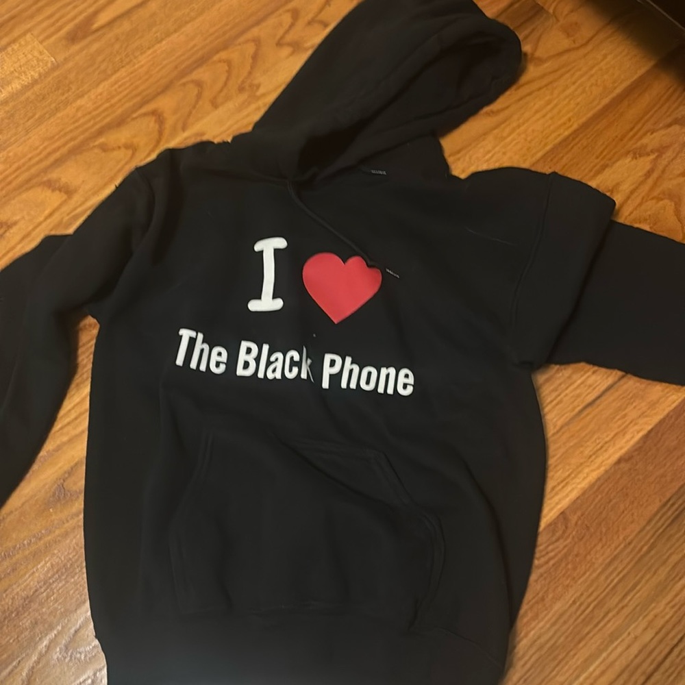 Custom made hoodie “I ❤️ the black phone”